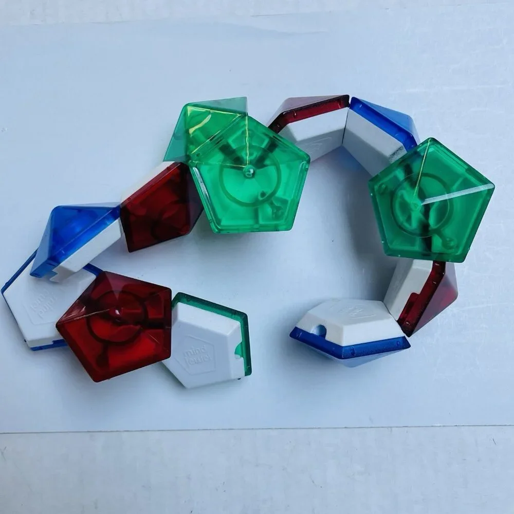 Mind Jewel Cube Twist Puzzle Toy Multicolor Retro Complete Set